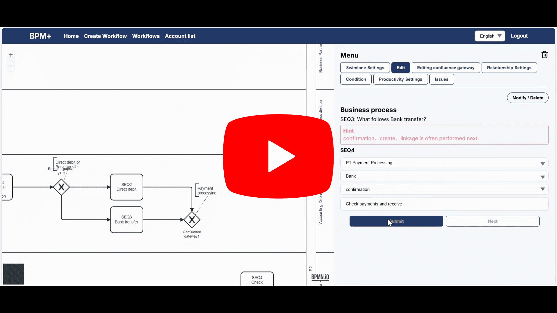 Rearrange activities and connect to GW
